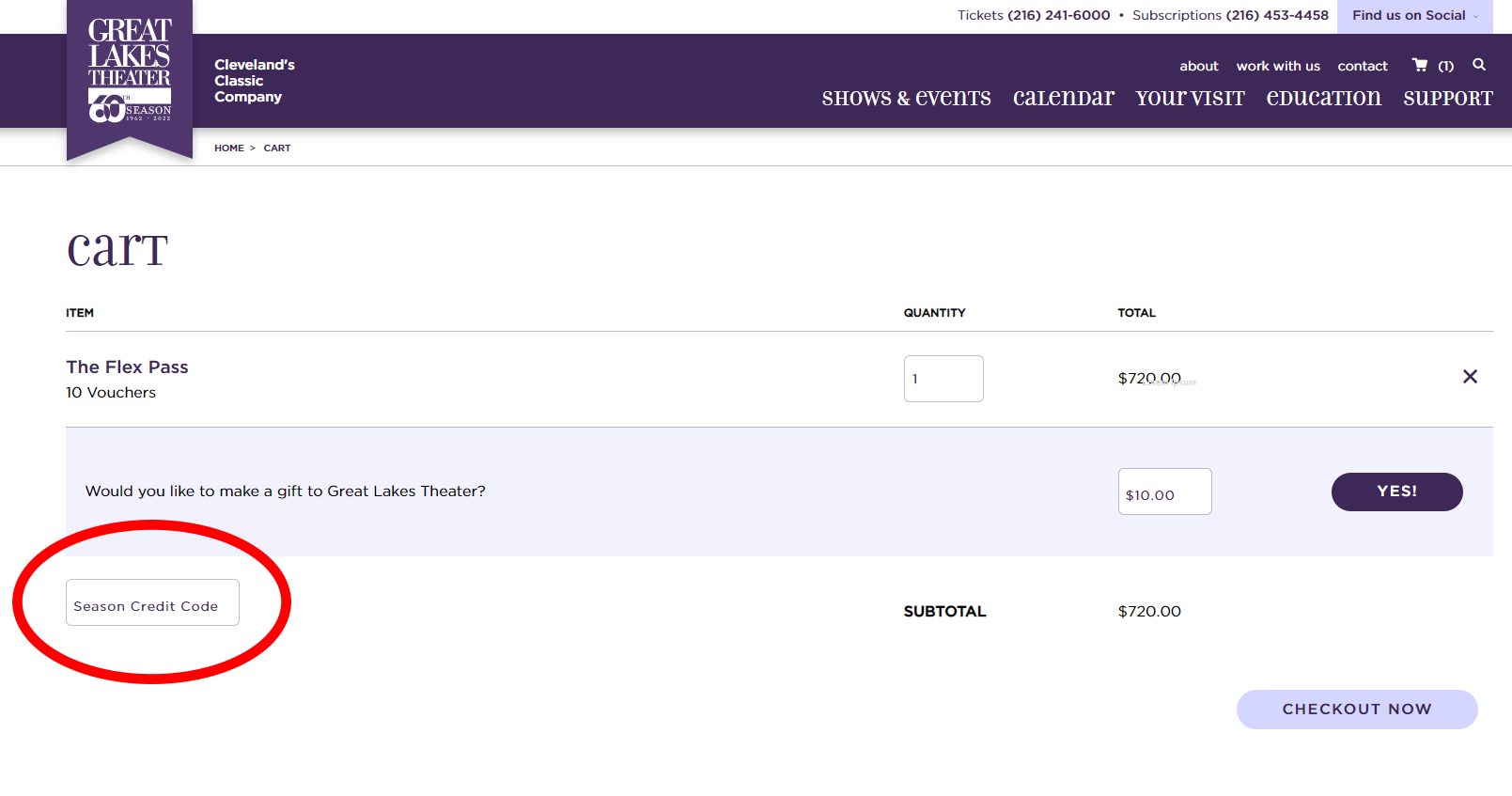 Subscription Packages Great Lakes Theater